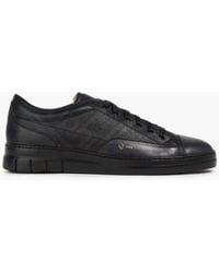 dunhill - Coated Canvas And Leather Sneakers - Lyst