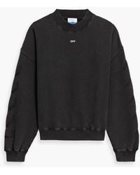 Off-White c/o Virgil Abloh Mirror Mirror Cotton-jersey Sweatshirt