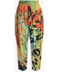 Dolce & Gabbana - Printed Cotton-Blend Cargo Pants - Lyst