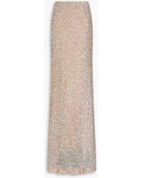 Costarellos - Ella Sequined Tulle Maxi Skirt - Lyst