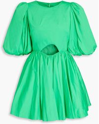 Aje. - Colette Cutout Cotton-poplin Mini Dress - Lyst