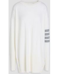 Thom Browne - Wollpullover mit streifen - Lyst