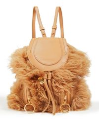olga large leather backpack