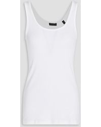 ATM - Ribbed Cotton-blend Jersey Tank - Lyst