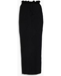 TOTEME - Ribbed Wool And Silk-Blend Maxi Skirt - Lyst