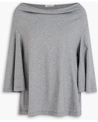 By Malene Birger - Draped Cotton-Jersey Top - Lyst