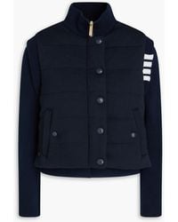 Thom Browne - Reversible Striped Quilted Wool Jacket - Lyst