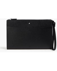 Montblanc - Textured-leather Pouch - Lyst