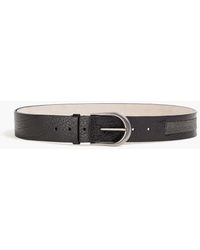 Brunello Cucinelli - Bead-embellished Pebbled-leather Belt - Lyst