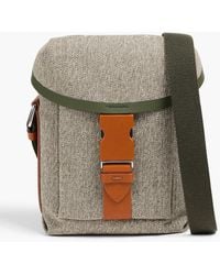Maison Margiela - Messenger bag aus twill mit lederbesatz - Lyst