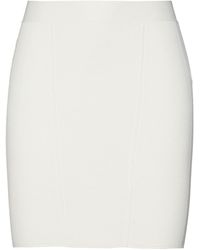 Hervé Léger Hervé Léger Ribbed Bandage Mini Skirt - White