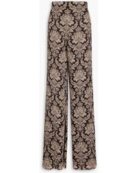 Zimmermann - Floral-print Chiffon Wide-leg Pants - Lyst