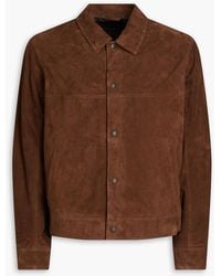 Rag & Bone - Owen Suede Trucker Jacket - Lyst