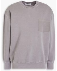 JW Anderson - Embroidered Cotton-fleece Sweatshirt - Lyst