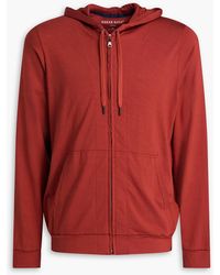 Derek Rose - Basel stretch-modal jersey zip-up hoodie - Lyst