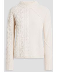 Max Mara - Accordo Cable-knit Wool And Cashmere-blend Sweater - Lyst