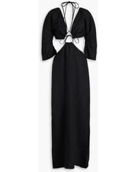 Mara Hoffman - Celia Cutout Hemp Midi Dress - Lyst