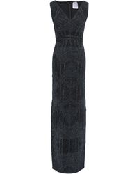 Hervé Léger Hervé Léger Metallic Bandage Gown Midnight Blue