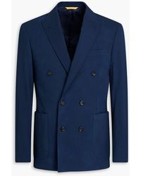 Canali - Stretch Cotton-Blend Blazer - Lyst