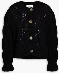 Ba&sh - Cable-knit Cotton Cardigan - Lyst