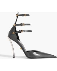 Versace - Pin-point Glossed-leather Pumps - Lyst