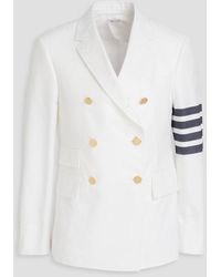 Thom Browne - Double-Breasted Cotton-Twill Blazer - Lyst