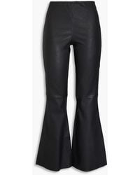 By Malene Birger - Evyline Leather Flared Pants - Lyst