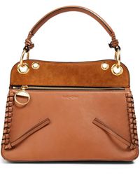 See By Chloé See By Chloé Tilda Suede-paneled Leather Tote - Brown
