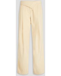 Jonathan Simkhai - Vianka Crepe Wide-leg Pants - Lyst