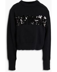 ROTATE BIRGER CHRISTENSEN - Sequin-embellished Cotton And Cashmere-blend Sweater - Lyst
