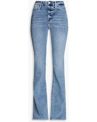 FRAME - Le Super High-rise Flared Jeans - Lyst