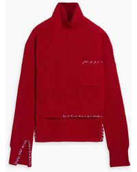 Marni - Embroide Wool Turtleneck Sweater - Lyst