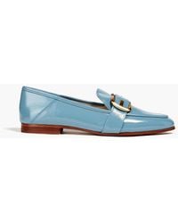 Sam Edelman - Leonie Embellished Faux Patent Leather Loafers - Lyst
