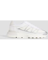 Maison Margiela - 50-50 Coated Mesh And Leather Sneakers - Lyst