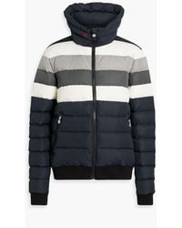 Perfect Moment - Queenie Quilted Striped Down Ski Jacket - Lyst