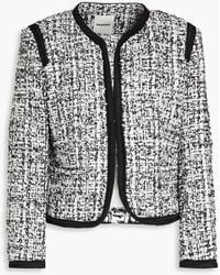 Sandro - Augustine Sequin-embellished Metallic Tweed Jacket - Lyst