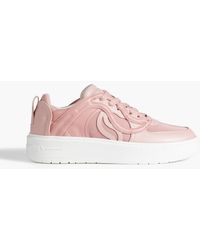 Stella McCartney - S-wave 1 Quilted Faux Leather And Canvas Sneakers - Lyst