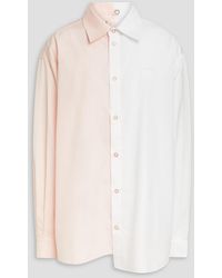 Marni - Two-tone Cotton-poplin Shirt - Lyst