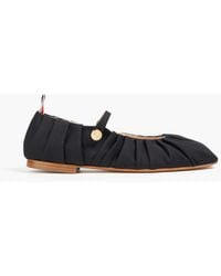Thom Browne - Thom John Ruched Satin Ballet Flats - Lyst