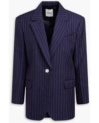 Sandro - Pinstriped Twill Blazer - Lyst