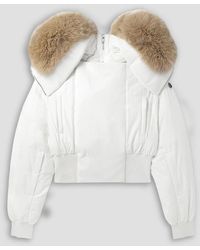 Moncler - Alice Shearling-Trimmed Shell Hooded Down Jacket - Lyst