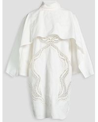 Jil Sander - Cape-effect Cotton And Silk-blend Tunic - Lyst