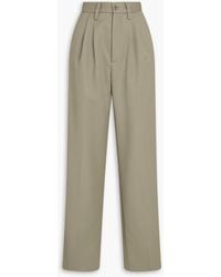 Anine Bing - Carrie hose mit weitem bein aus twill aus einer wollmischung - Lyst