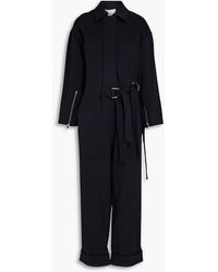 3.1 Phillip Lim - Cropped Belted Stretch-twill Jumpsuit - Lyst