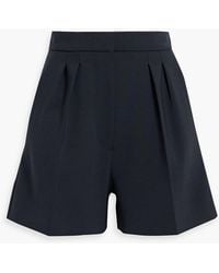 Max Mara - Zic Pleated Wool-Blend Shorts - Lyst