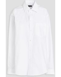Balenciaga - Hemd aus baumwollpopeline - Lyst