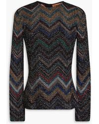 Missoni - Sequin-embellished Crochet-knit Top - Lyst