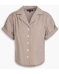 Veronica Beard - Ilene Gingham Cotton-Blend Seersucker Shirt - Lyst