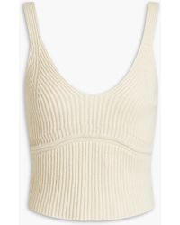Jonathan Simkhai - Brea Cropped Ribbed Cashmere Top - Lyst