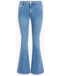 FRAME - Le Pixie High-rise Flared Jeans - Lyst